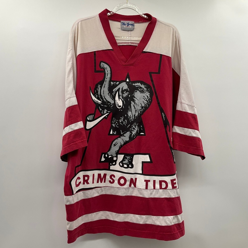 Alabama Crimson Tide Shirt L Vintage Football Gorpcore Blokecore The Game - Picture 1 of 10